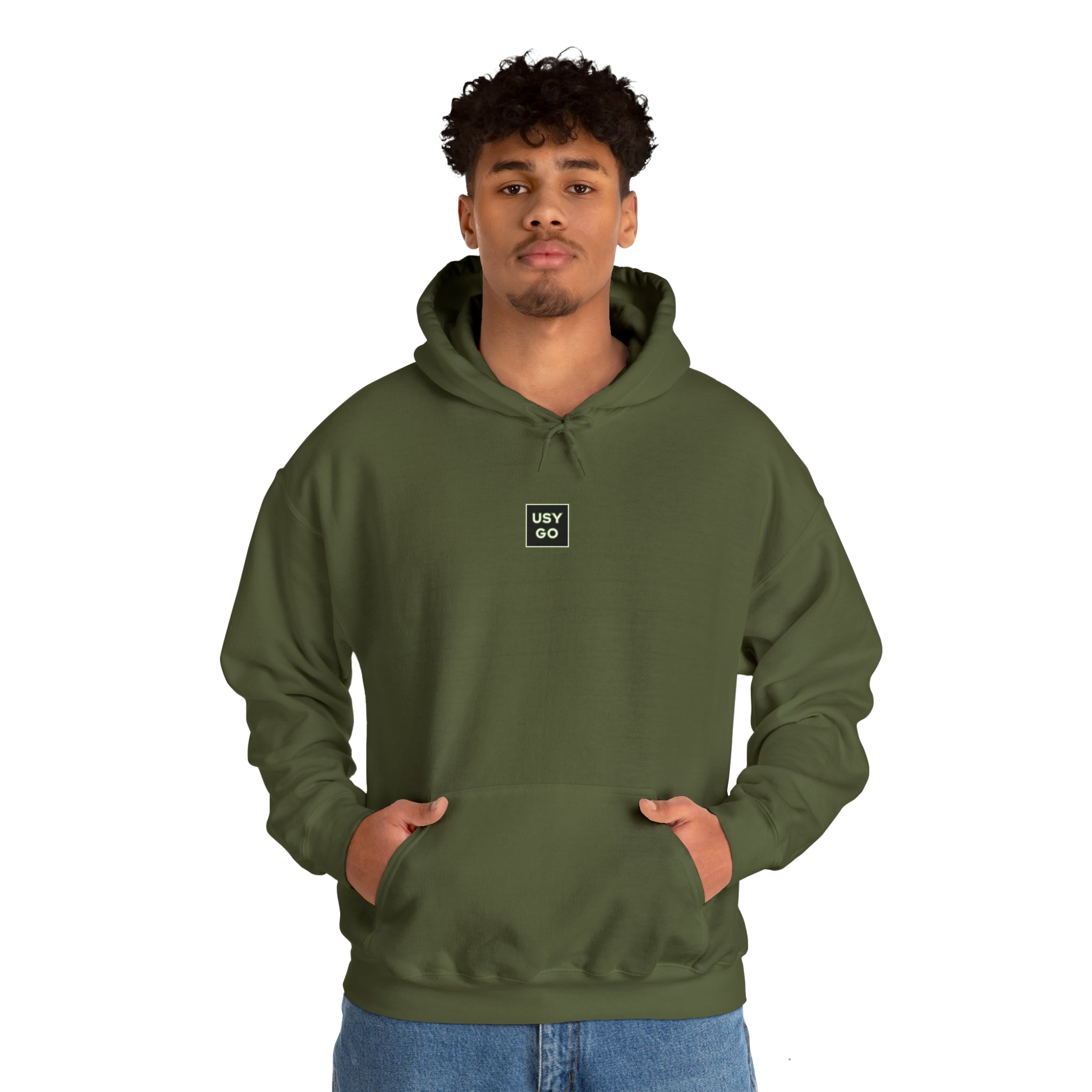 Unisex Military Green Ace Hoodie