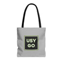 Medium Light Grey USYGO Tote Bag