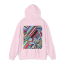 Unisex Light Pink Abstract Hoodie