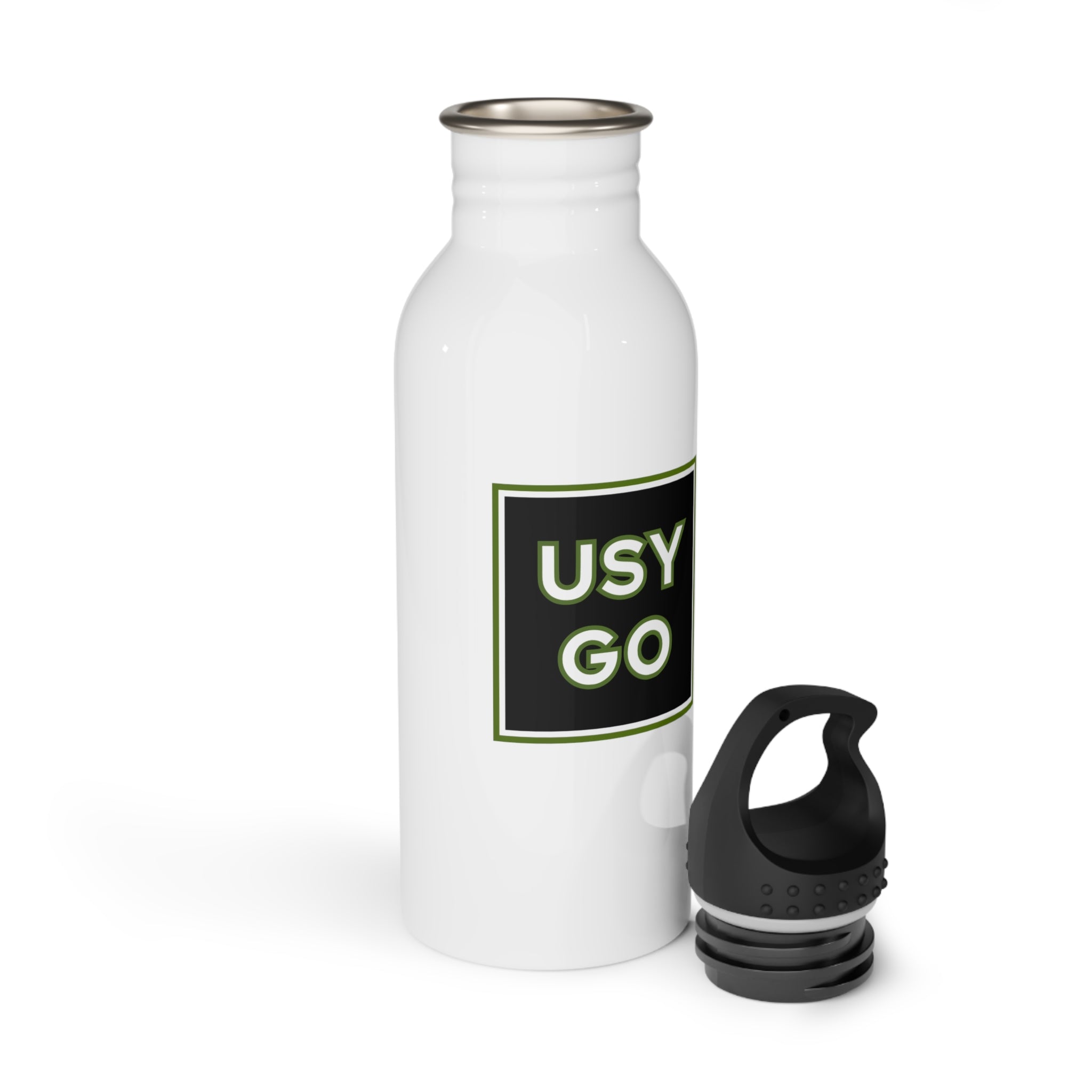 White USYGO Stainless Steel Water Bottle