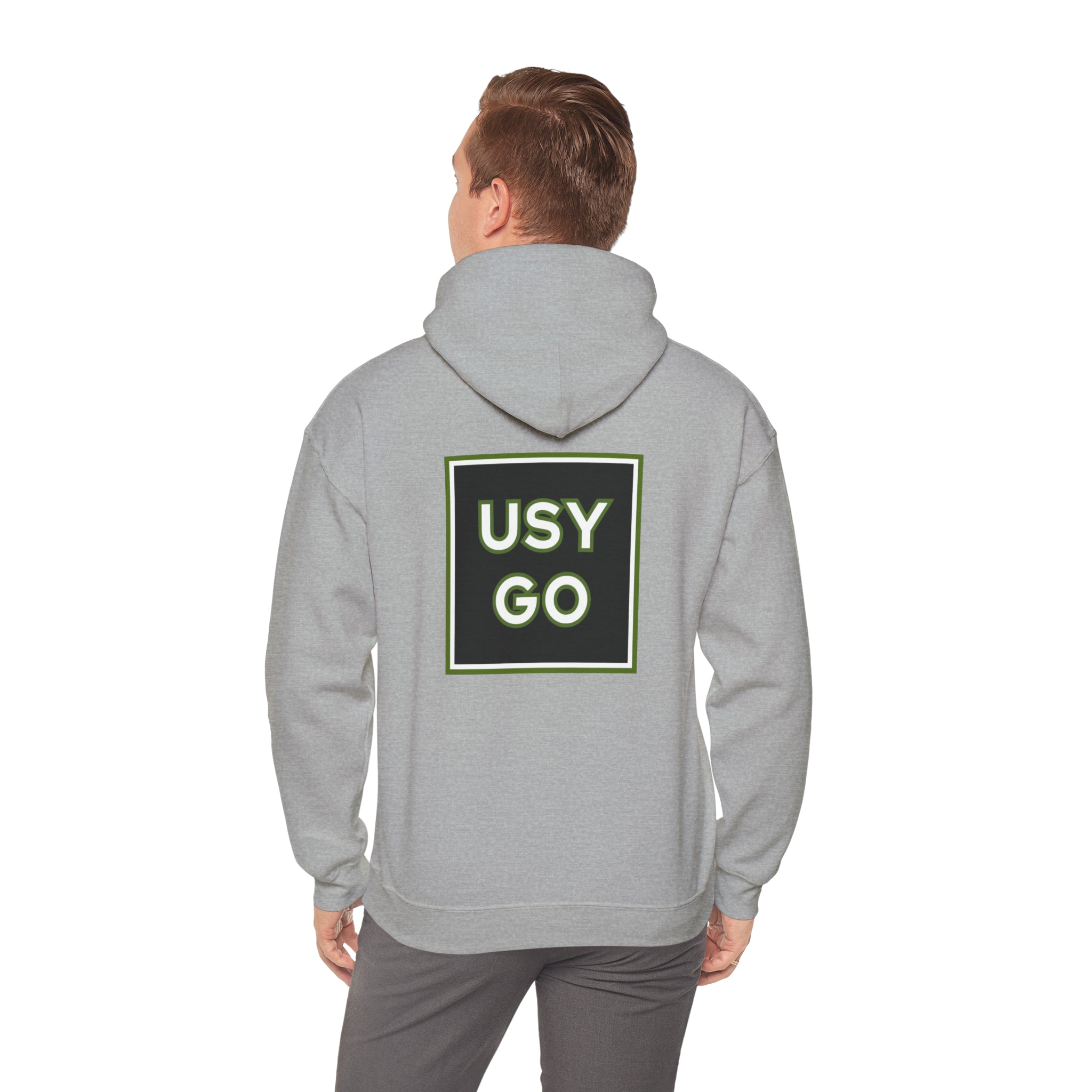 Unisex Sport Grey USYGO Hoodie Big Logo