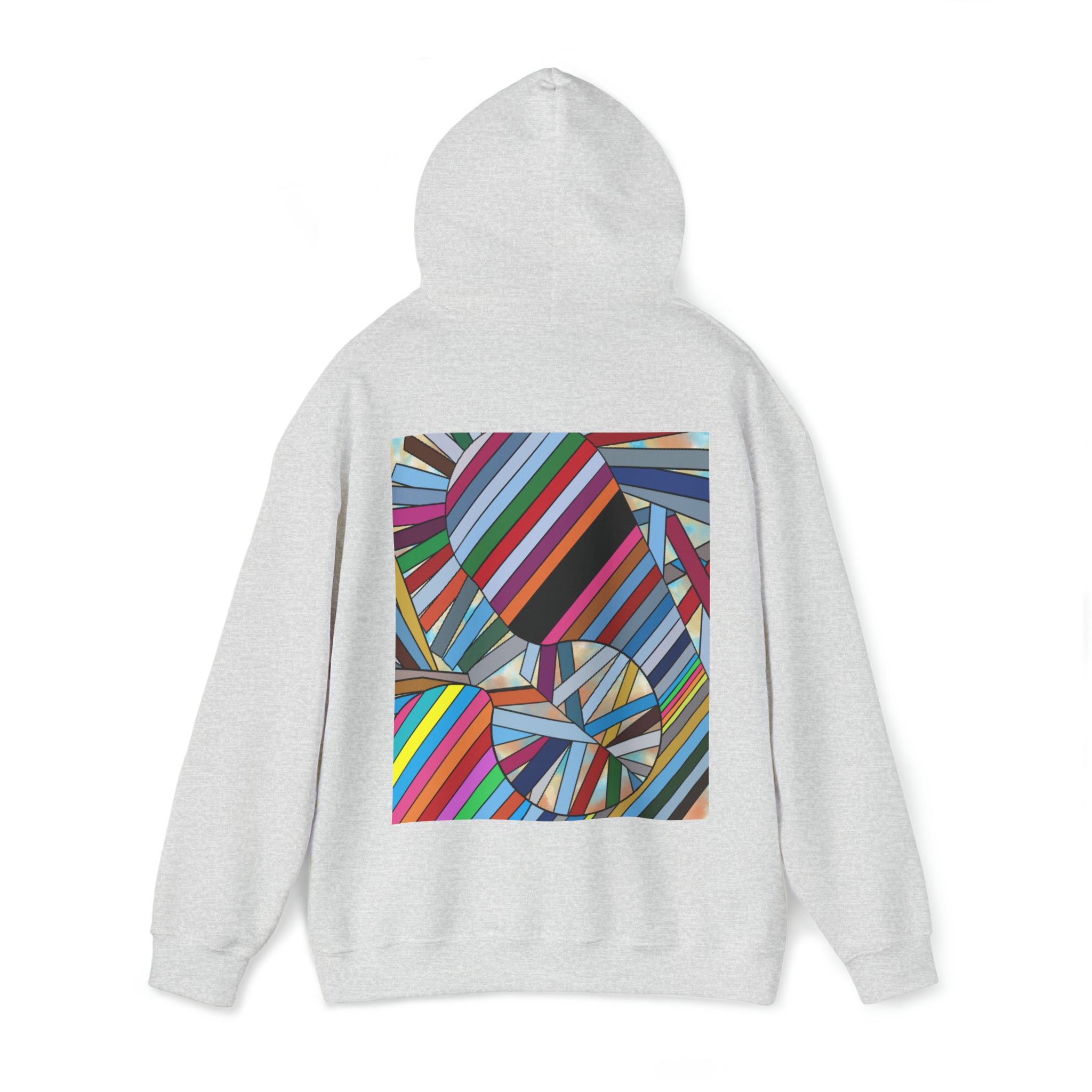 Unisex Ash Abstract Hoodie