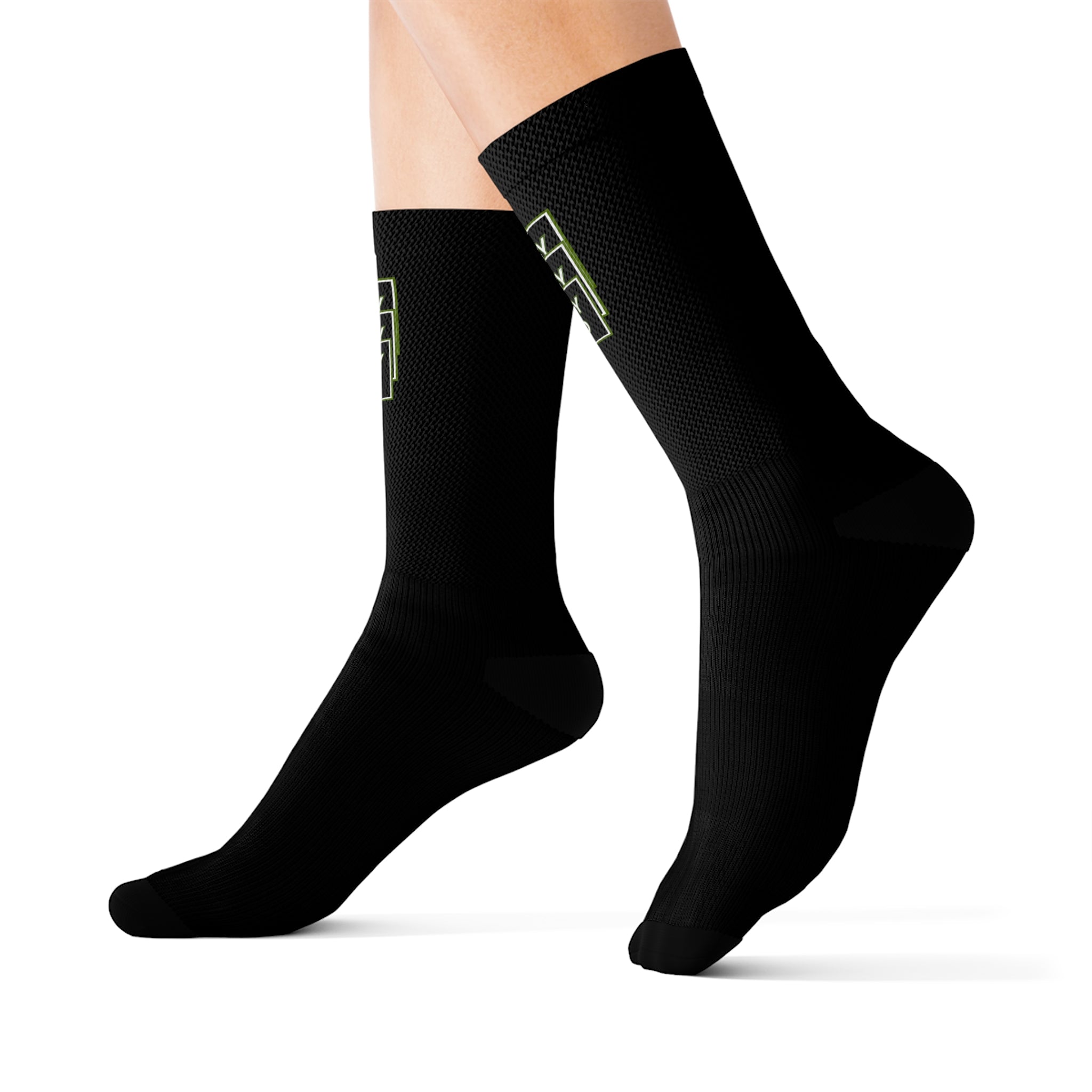 Medium Black USYGO Sublimation Socks