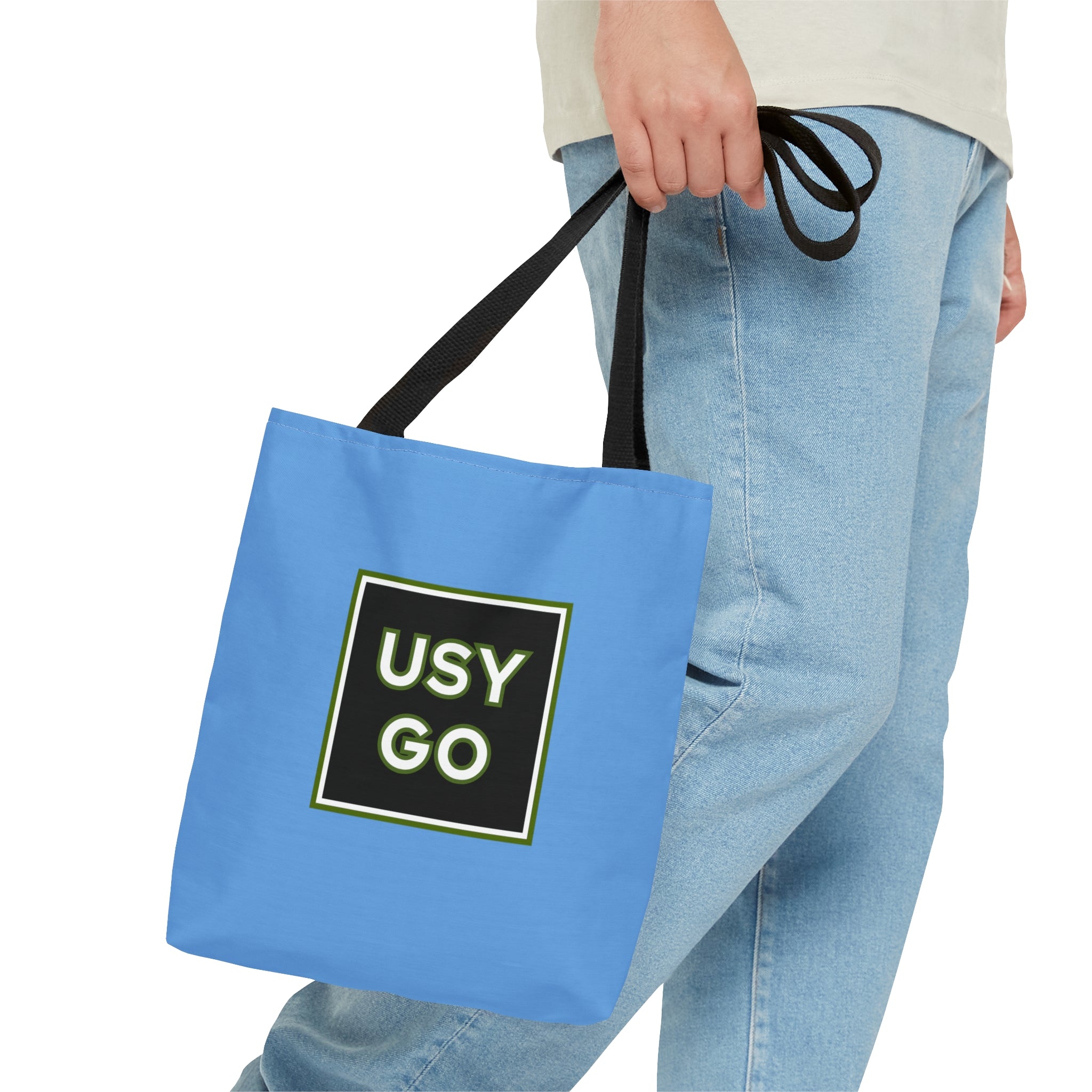 Light Blue USYGO Tote Bags in 3 Sizes