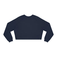 Women's Navy Cropped Fleece Pullover