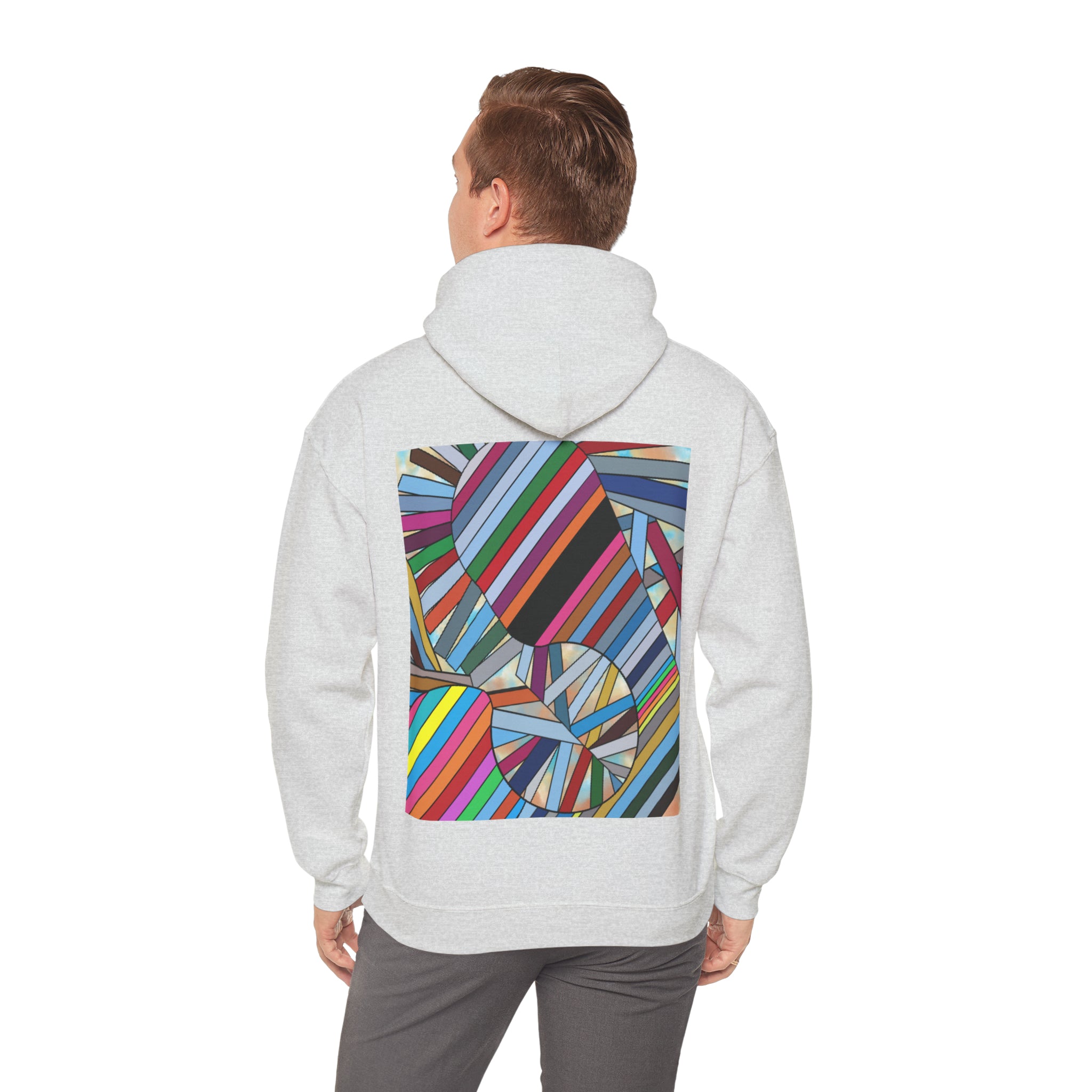 Unisex Ash Abstract Hoodie