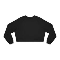 Women's Black Cropped Fleece Pullover