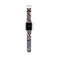 Flying Squares Silver Matte Watch Band Strap Apple