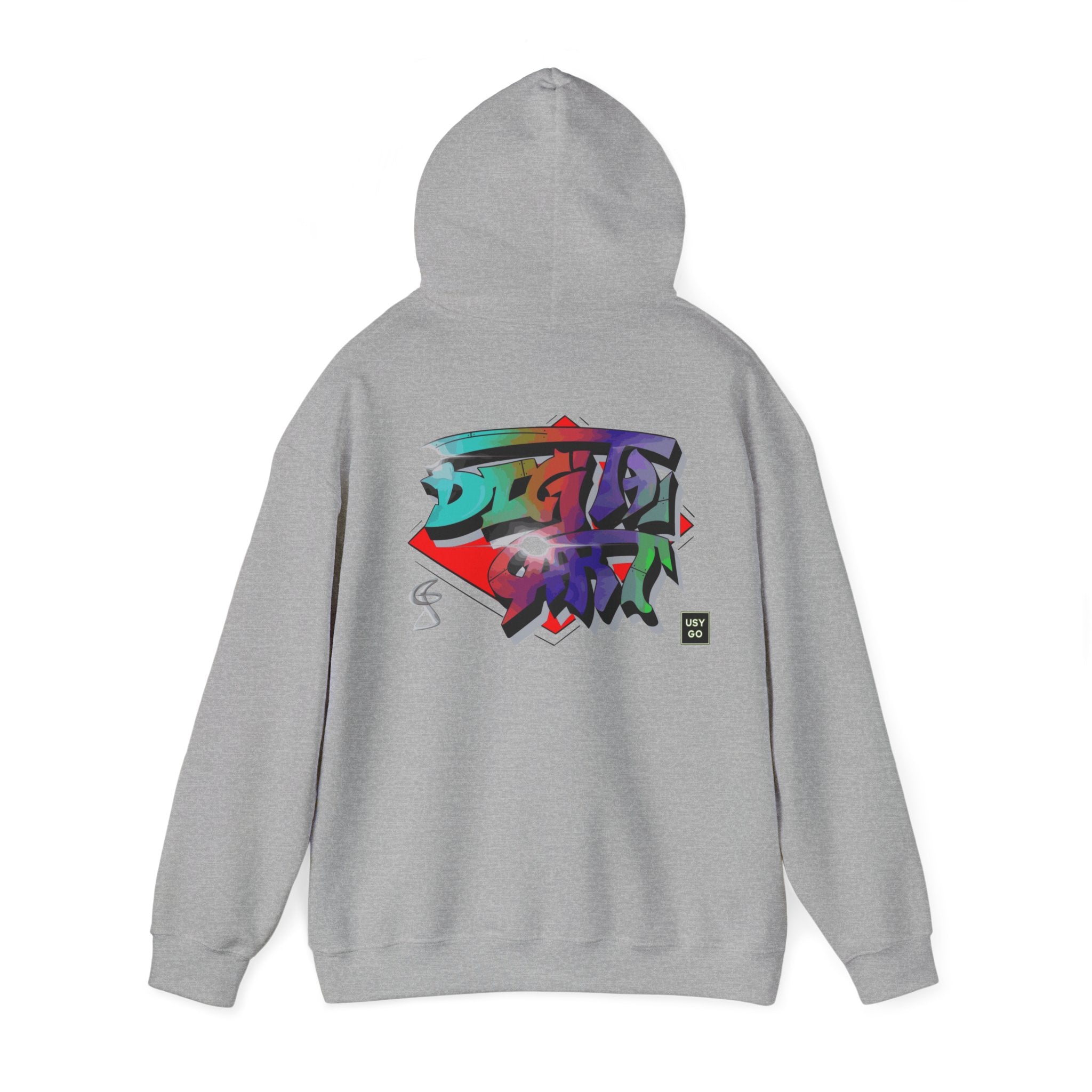 Unisex Streetwear "Digital Art" Hoodie by @johnnygraff31 - Gildan 18500 - USYGO