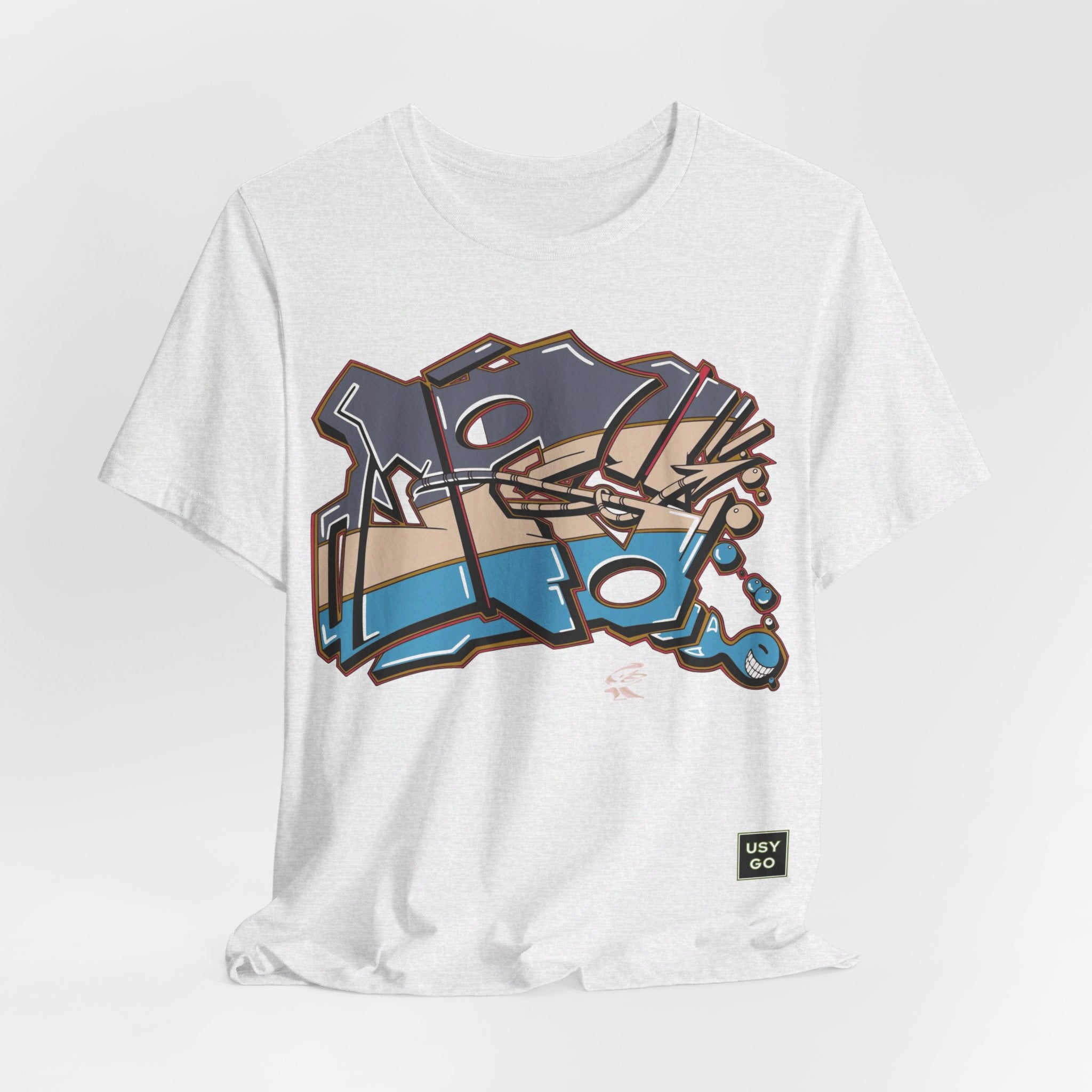 USYGO Unisex Cotton Crew 'JG FISH' T-Shirt (Front Print)