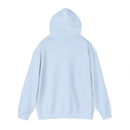 Heavy Blend Hoodie Gildan 18500 Unisex Jersey blank Backside. Made from 50% Cotton 50% Polyester in Light Blue. Highly comfortable.