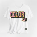 USYGO Unisex Cotton Crew 'Colors' T-Shirt (Front Print)