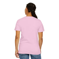 Person wearing Comfort Colors 1717 Unisex Jersey Short Sleeve Tee view from the back blank