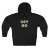 usygo logo zip hoodie