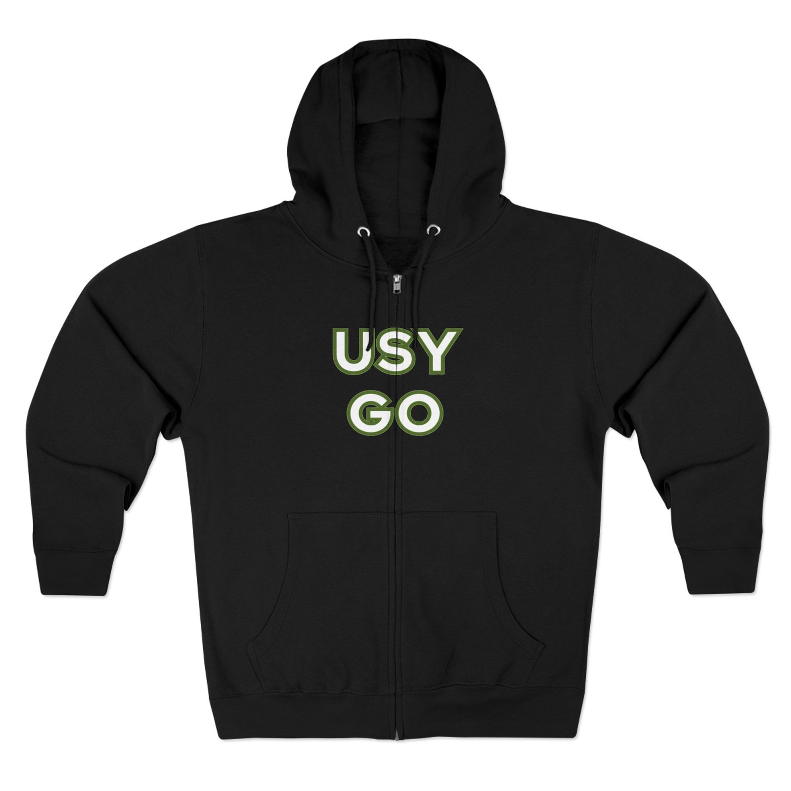 usygo logo zip hoodie