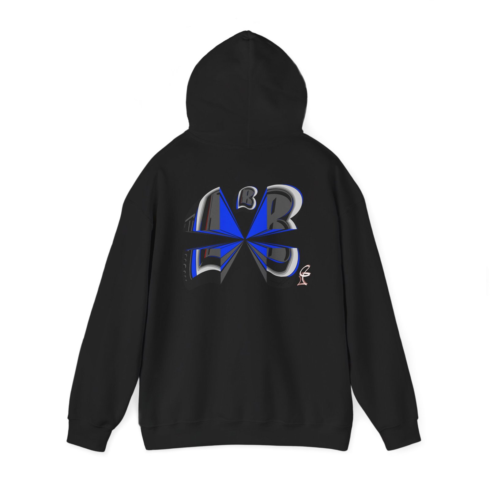 usygo b hoodie — deconstructed back graphic by @johnnygraff31