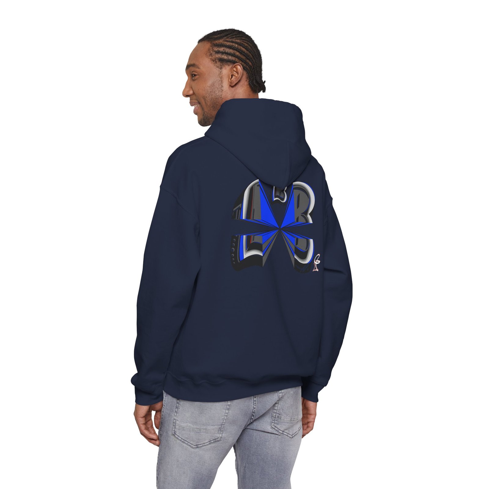 usygo b hoodie — deconstructed back graphic by @johnnygraff31