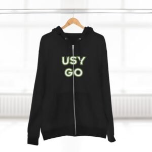 usygo logo zip hoodie