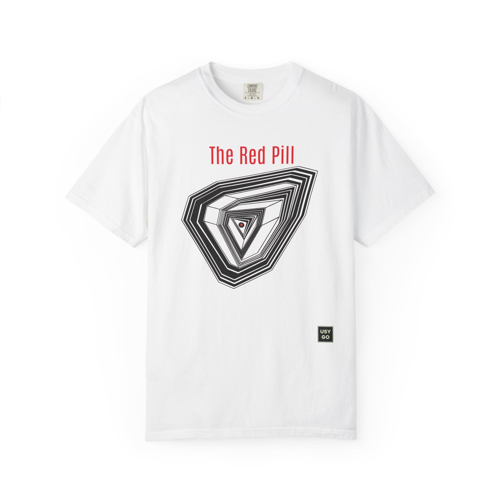 usygo the red pill garment dyed t shirt usygo the red pill garment dyed t shirt