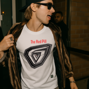 usygo the red pill garment dyed t shirt